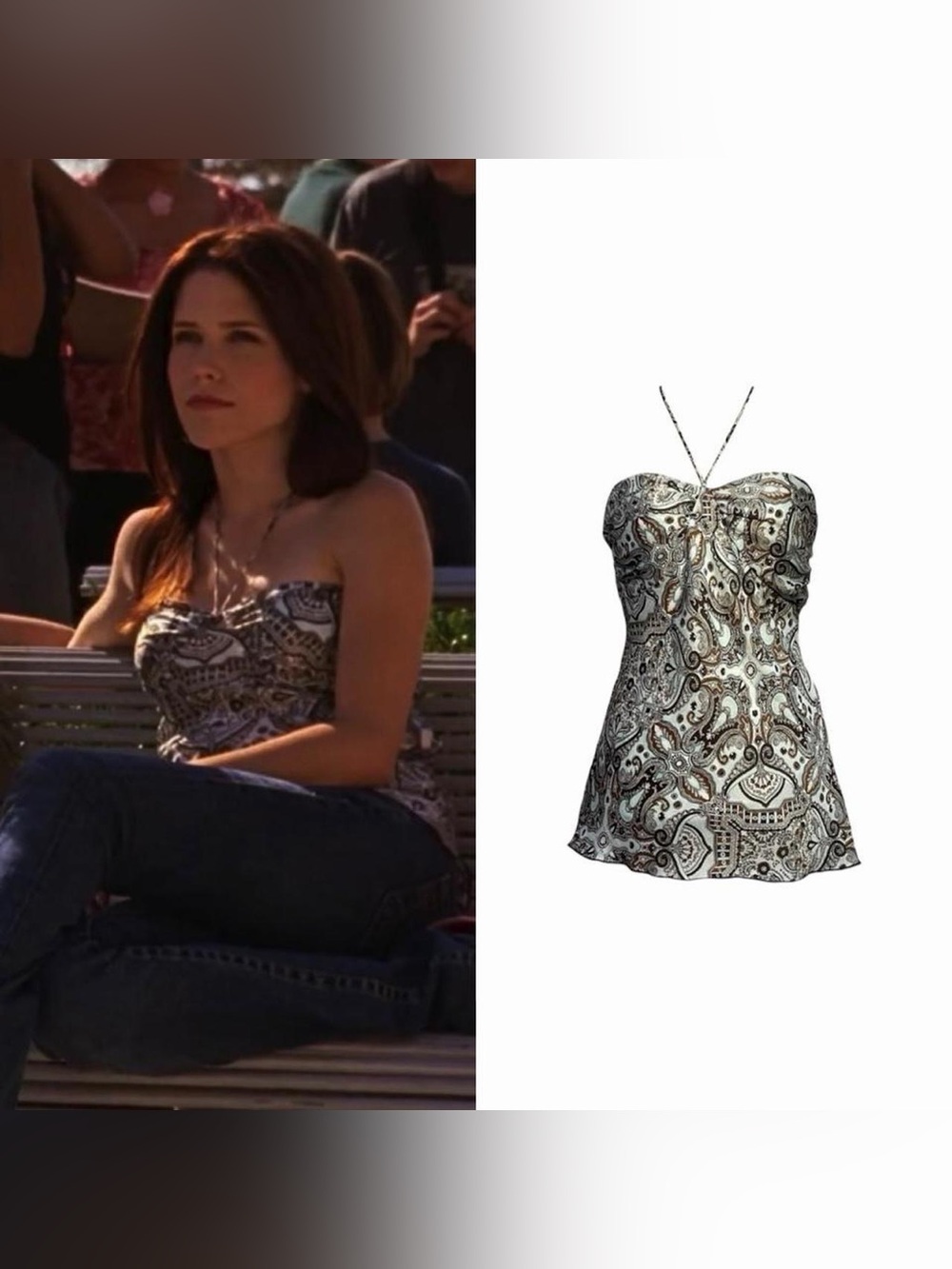 Paisley Halter Blouse As Seen On Brooke Davis In One Tree Hill